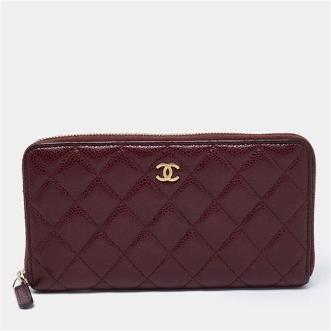 chanel classic red wallet|chanel classic wallet price.